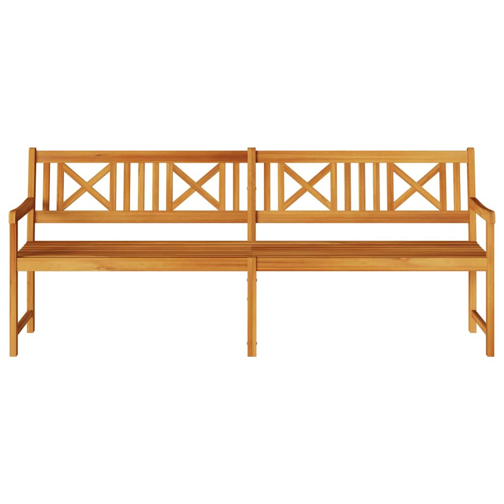 Garden Bench Brown 220 x 56 x 90cm Solid Acacia wood